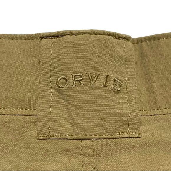 Orvis Nylon Spandex Cargo Shorts Khaki Men’s Sz 38 - Picture 4 of 16